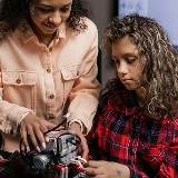 A robotics classroom