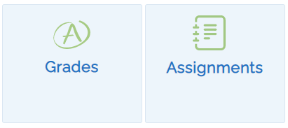 Grades and Assignments tiles