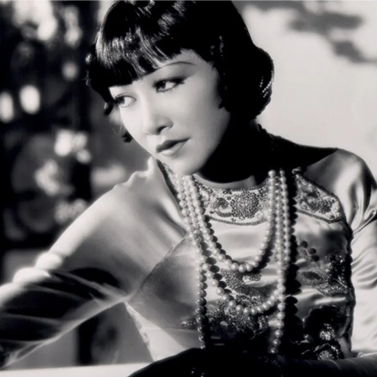 Black and white photo of Hollywood screen legend, Anna May Wong.