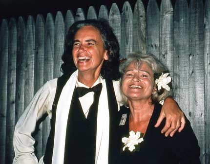 Photograph of Thea Spyer (left) and Edie Windsor (right) dressed in formal wear.