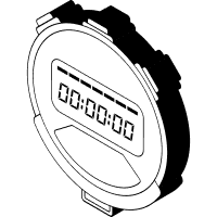 Black and white stopwatch