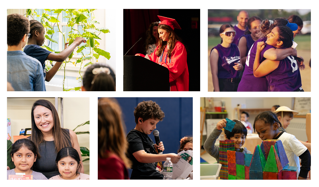 Newsletter banner shows NYCPS students and staff.