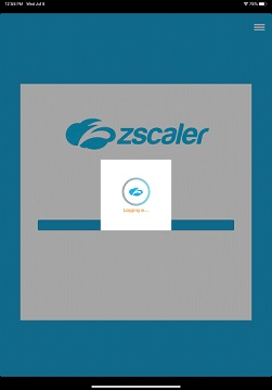 Step 2 - Zscaler Login Screen