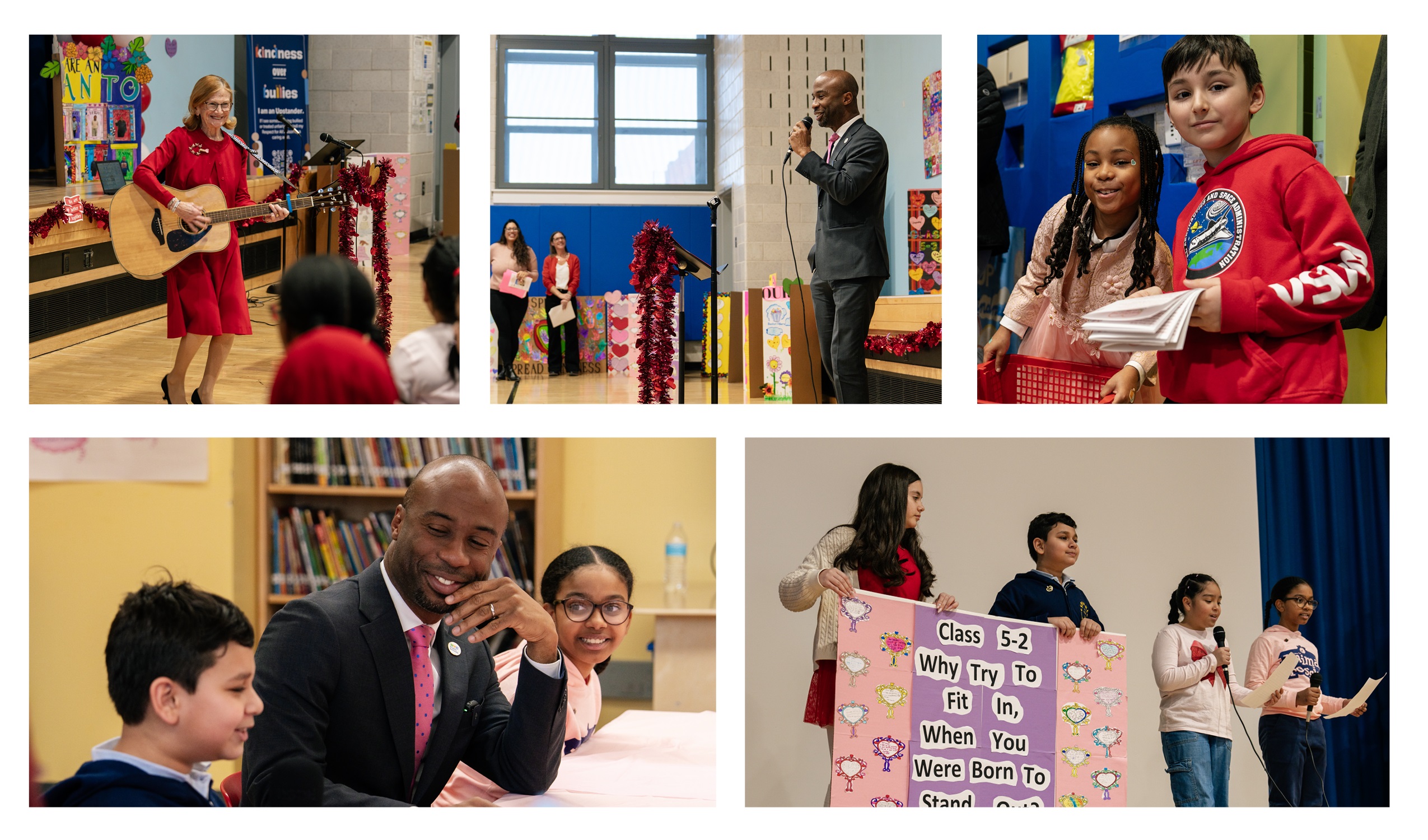 Newsletter banner shows Chancellor Samuels’ school visits last week.