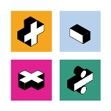 A plus sign, subtract sign, multiplication sign and division sign as one graphic for Math Week