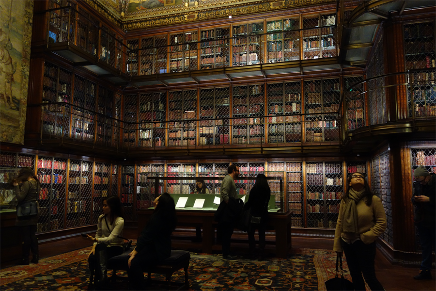 Interior shot of the Morgan Library in New York City