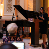 Chancellor Aviles-Ramos at Podium (Arts Education Showcase 2025)