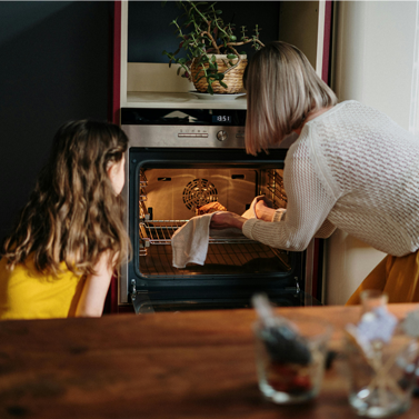 Woman and young girl.